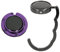 kwmobile Taschenhalter für Tisch - 2X Faltbare Antirutsch Handtaschenhalter Tisch Haken - Taschen Aufhänger - Geschenkidee Gadgets für Frauen - Taschenhaken Set in Schwarz Magenta Lila