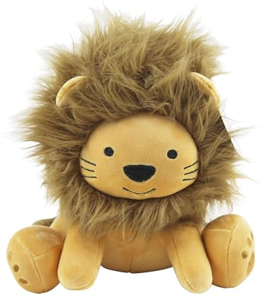 Eurowrap 8 Plush Lion Teddy Bear Toy With Fluffy Mane - Brown - Soft Plush Toy - Perfect for Children, Gifts, Birthdays, for Kids