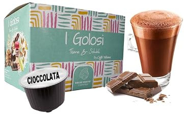 Caffè Vulcanus - 50 capsules saveur chocolat - Capsules compatibles avec Nescafé Dolce Gusto
