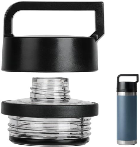 Donkiyana Chug Cap for YETI Rambler Bottle, Screw Top Lid Compatible with YETI Rambler Bottle 18oz/26oz/36oz/64oz