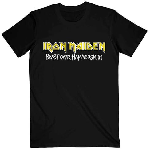 Rock Off officially licensed products Iron Maiden Beast Over Hammersmith Eddie and Devil T Shirt XL Black