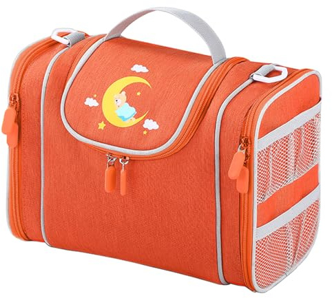 Seracle Tasche Hülle für toniebox 2/1 Tonie und Tonies Figur, Kopfhörer, Ladestation und Sonstiges Zubehör (Tieforange)