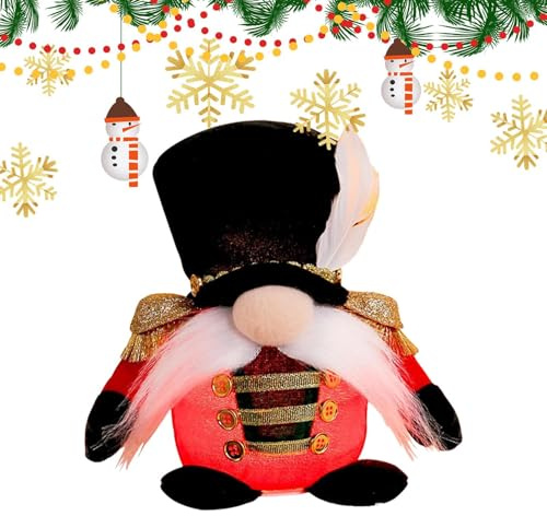 Weihnachtswichtel, beleuchtet, Weihnachtsfigur, Soldat, LED, stehend – Partyzubehör für Herbst, Danksagung, Außenbereich, vor Wohnung, Dortoire Schule, Büros