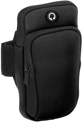 JYNXOR 1 Pezzi Fascia da Braccio Porta Cellulare per Correre, porta Cellulare Corsa, Accessori per Cellulari, Porta Telefono per Corsa, Fitness - Compatibile con Smartphone Fino a 6.5 (Nero)