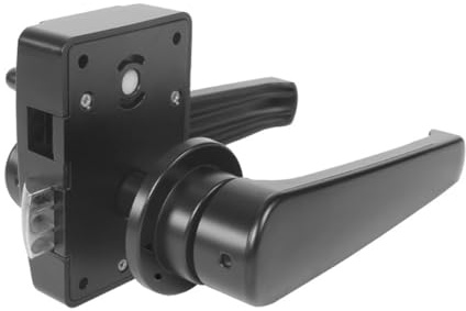 Gutol Door Lever Handle Lock, Black Motorhome Bathroom Toilet Door Locks Handle Lever Latch for Caravan Boat RVs Yachts