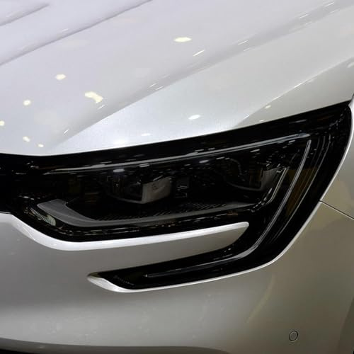 LDGSUPH Auto Scheinwerfer Schutzfolie Für Renault Für Megane 4 RS GT Sport 2017-2024 2 Stück Scheinwerfer-Tönungsfolie schwarz transparent TPU-Aufkleber