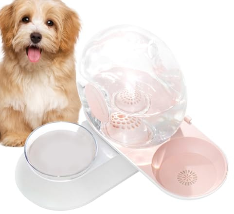Hozaenwa Fontaine à Eau pour Chat,Abreuvoir à Siphon en Forme d'Escargot pour Animaux avec Bol d'alimentation - Réservoir d'eau pour Chien,pour Chats Chiens Lapins Toutes Races