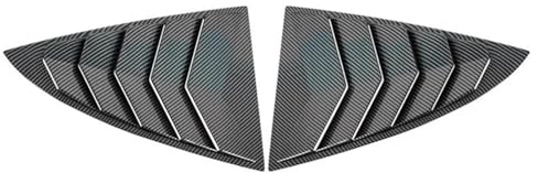 Fenêtre Arrière Aile Aileron Pour Tesla Pour Modèle 3 Volet Fenêtre Arrière ABS 2 Pièces Voiture Arrière Triangle Volets Fenêtre Triangle Modifié(Carbon Look)
