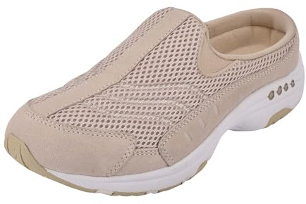 Easy Spirit Traveltime Women's Slip On, 6 B(M) US, Natural-Suede