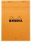 RHODIA 16600C - Stapled Notepad N°16 Orange - A5 - Ruled - 80 Detachable Sheets - White Clairefontaine Paper 80 g/m - Soft, Resistant and Waterproof Coated Card Cover - Basics