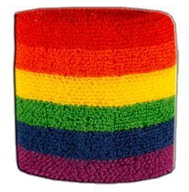 Flaggenfritze® Schweissband Flagge Regenbogen