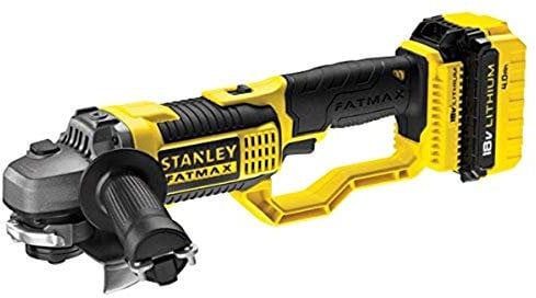 Stanley FMC761M2-QW Smerigliatrice Angolare Con 2 Batterie 4Ah e Valigetta, 18 V
