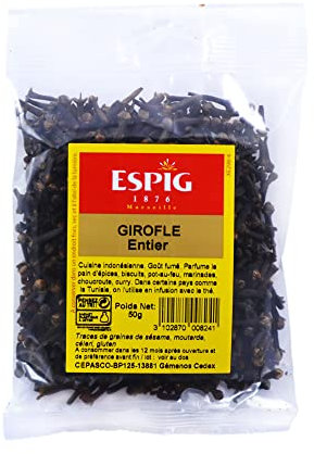 CLOU DE GIROFLE Grains entier en sachet de 50 grammes, EXCELLENTE QUALITE
