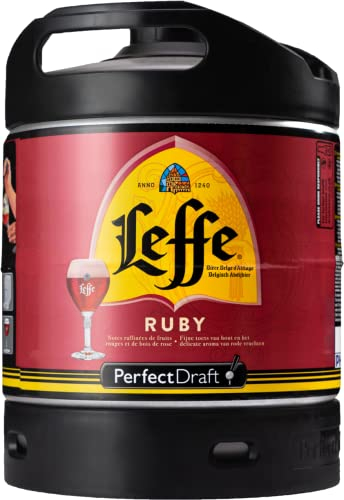Fusto Birra PerfectDraft 6L - Birra alla Spina per Spillatore PerfectDraft - Deposito di 5 euro incluso (Leffe Ruby)