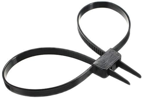 MGTECH 10PCS Zip Tie Handcuffs, Heavy Duty Nylon Police Zip Cuffs Plastic Law Enforcement Double Flex Cuffs, 27.5, 250-lb, Black