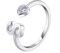 VIKI LYNN Buchstabe Ring 925 Sterling Silber Offener Verstellbare Initiale Alphabet A-Z Ringe fur Damen Mädchen