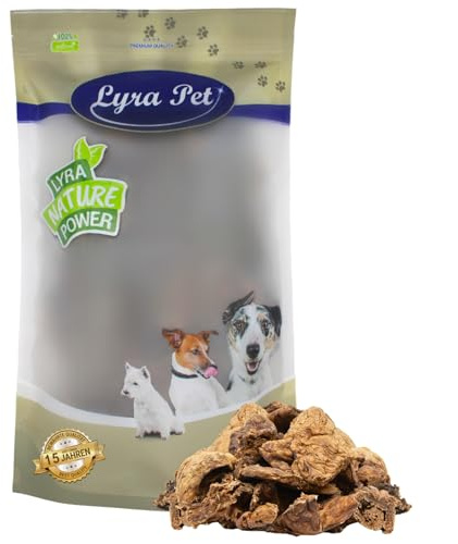 Lyra Pet® 1 kg Lammlunge getrocknet - Kausnack für Hunde | Naturbelassene Belohnung aus 100 % Lamm - Proteinhaltiges Leckerli für Hunde - Leichter & gut verdaulicher Kauartikel