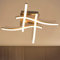 COSTWAY LED Deckenleuchte modern, 4 flammig Deckenlampe für Schlafzimmer, Wohnzimmer und Esszimmer / 4x3,6W / 2700K / 1300LM / 25000H / A+