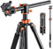 K&F Concept Trépied Appareil Photo 183cm Monopode Voyage en Aluminium avec Rotule Panoramique 360°Bras Articulé pour Téléphone DSLR Vidéo Camescopes Charge 10kg S211