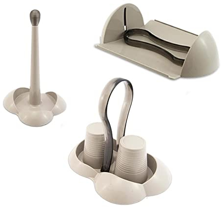 GAIA SET DA CUCINA 3 PEZZI IN PLASTICA (Tortora)
