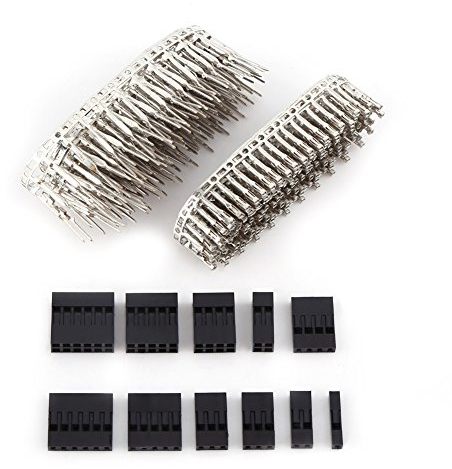 620 Stück Jumper Wire Cable Pin Crimps Conector Pin 2mm Header Connector Gehäuse Adapter Male Female Crimp Pins Connector Kit