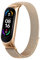 AK Correa para Xiaomi Mi Band 5 Xiaomi Mi Band 6,Metal Pulseras de Repuesto Inoxidable Acero Ajustable Correas para Mi Band 6 & Mi Band 5(Oro rosa)