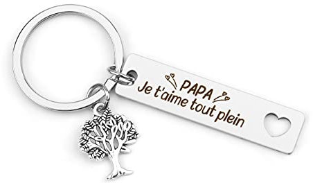 Porte-clés Papa, Idée Cadeau Fête Des Pères, Anniversaire Beau Cadeau Original