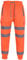 A2Z High Visibility Safe Work Reflective - Hi Vis Trouser Neon Orange S