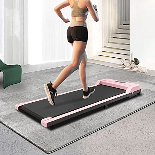 Laufband, 1.0HP Elektrisches Laufband bis 100kg, 0.6-3.7 mph, LED-Display, Fernbedienung, Klappbar für Zuhause, Büro, Fitness