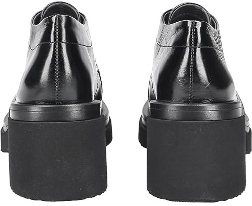 Homers Schnürschuhe 21202, Lack/Brush, Schwarz, Damen EU 41