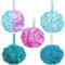 YUEMING Lot de 5 Fleurs de Douche, Éponges de Bain en Luffa pour le Corps Exfolie, Nettoie et Apaise la Peau Large 75g / PCS Éponge Loofah pour une peau douce et confortable