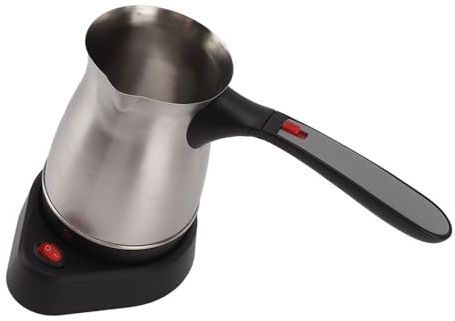 Zerodis Cafetera Turca Auténtica 500ml 600W Café Turco Máquina para Hacer Ollas con Mango Antiescaldaduras Plegable Cafetera Turca Eléctrica para café con Mango Antiescaldaduras Plegable
