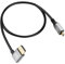RIIEYOCA Câble étendu UHD 8K Micro HDMI mâle vers HDMI mâle 48Gbps High Speed 2.1 supportant 8k@60Hz, 1080p, ARC, 3D, pour DVR, HDTV, (Angle gauche, 0.5m)