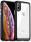 AWZHYDT for iPhone X Case/iPhone XS Cover[ 360 Full Rubber Bumper & Transparent Back Cover] Anti-slip and anti-fingerprint Cover for iPhone X/XS 5.8(Black)