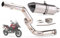 NOCHE Motorrad Exhaust Motorrad-Auspuff-Slip-On-Mittelschalldämpfer-Rohranschluss Für Benelli Für 502x Trk502 TRK 502 2016–2018 Motorrad Slip-On Auspuff (Color : Type-F)