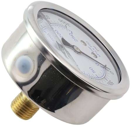 Top notch Pressure Gauge for M14x1 5 Thread Pressure Washers 0250 Bar 3500 Psi