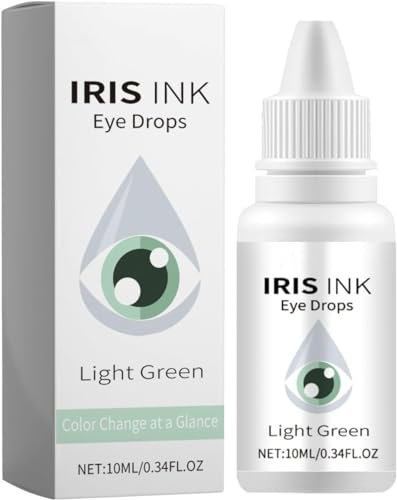 Irisink Pro Eye Drops,Eye Color Changing Drops,Fancy Drops Change Your Eye Color,Oveallgo Irisink Eye Drops,Lighten & Brighten Your Eye Color (Green1PCS)