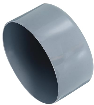 QUARKZMAN 2 Stück Gummikappen 80 mm Gummi Endkappe Rund Schutzkappen Pfostenkappe Abdeckkappen Zaunpfosten Endspitze Kappen für Rohr Gartenstühle Tischbeine Möbelfüße Gleiter, Grau