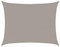 vidaXL Vela Parasole 160 g/m² Rettangolare Grigio Chiaro 6x8 m in HDPE, Vela ombreggiante, Ombra da Patio, tettoia ombreggiante, Vela da Giardino