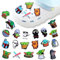 Luclay Shoe Charms Decorations for Clogs, Anime Charm Shoe Accessory Set, Cute Kids DIY Shoe Accessories Charms Gifts Boys Girls Teens Adults for Summer Clog Sandal Bracelet Badges Wristband