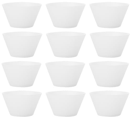 VILLCASE Tazón de mezcla de silicona, taza medidora reutilizable, taza de medición transparente, preparación y servicio cuencos de pegamento, taza de resina epoxi para manualidades DIY molde de resina