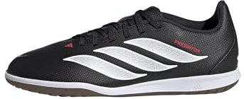 adidas Unisex niños Predator Club Sala Indoor Football Kids Shoes, Core Black/FTWR White/Lucid Red, 34 EU