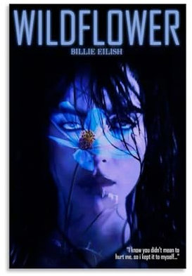 Mfaoba Billie Poster Eilish Music Album Vintage Retro Cover Wildflower Posters for Room Aesthetic Canvas Wall Art Bedroom Decor08x12inch(20x30cm)