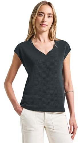 Street One Damen Shirt mit Herzausschnitt Shirt mit Herzausschnitt (1er Pack)