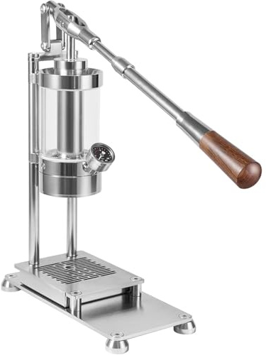 Generisch Handhebel-Kaffeemaschine, Espressomaschine Aus Edelstahl, Nicht Elektrisch, 1–16 Bar Druck, Fassungsvermögen 345 Ml, For Den Heim- Und Outdoor-Reise-Camping-Einsatz