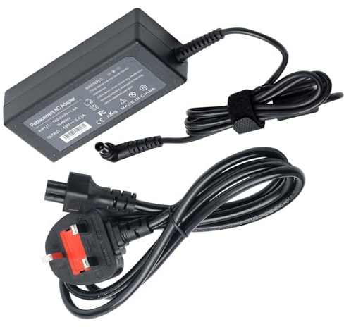 19V AC/DC Adapter for Samsung SJ55W LS34J550WQNXZA S34J550WQR U32J590 U32R590 U28R550UQR Samsung Odyssey LS24AG320NUXXU LS27AG550EUXXU Gaming Monitor Display Charger