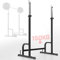 Physionics® Kniebeugenständer - Höhenverstellbar, bis 150 kg, rutschfeste Beine, für Langhantel, Bankdrücken, Fitnessstudio, Zuhause - Squat Rack, Hantelständer, Langhantelständer, Langhantelablage