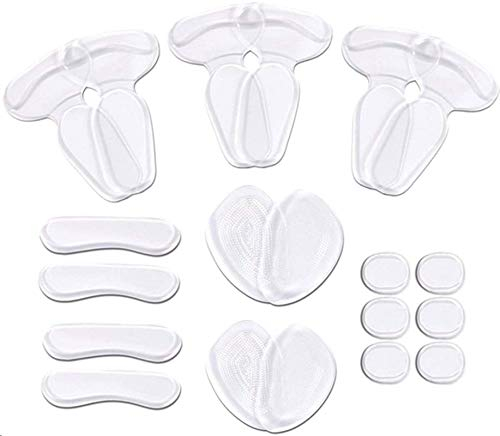 siismi 20 pezzi Pastiglie con tacco alto, Impugnature per talloni Inserti per fodere, Cuscino per scarpe antiscivolo, Tacco aderente per le donne, Solette con palla di piede