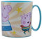 Taza infantil de plástico reutilizable para microondas de 390 ml de Peppa Pig
