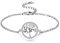 Bo&Pao Lebensbaum Armband Damen Sterling Silber 925, Silber Armkettchen Damen Baum des Lebens